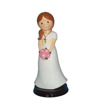 FIGURA PASTEL COMUNIÓN NIÑA RAMO