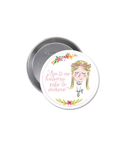 LOTE 12 CHAPAS COMUNIÓN NIÑA