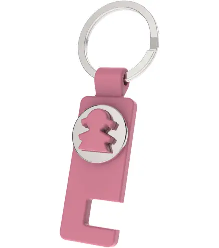 LLAVERO MONEDA CARRITO + SOPORTE MÓVIL EN CAJA