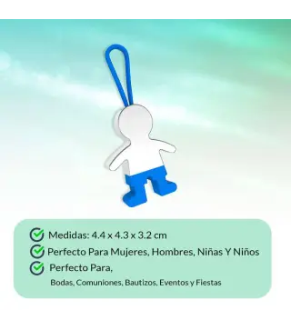 LLAVERO NIÑO PANTALON AZUL