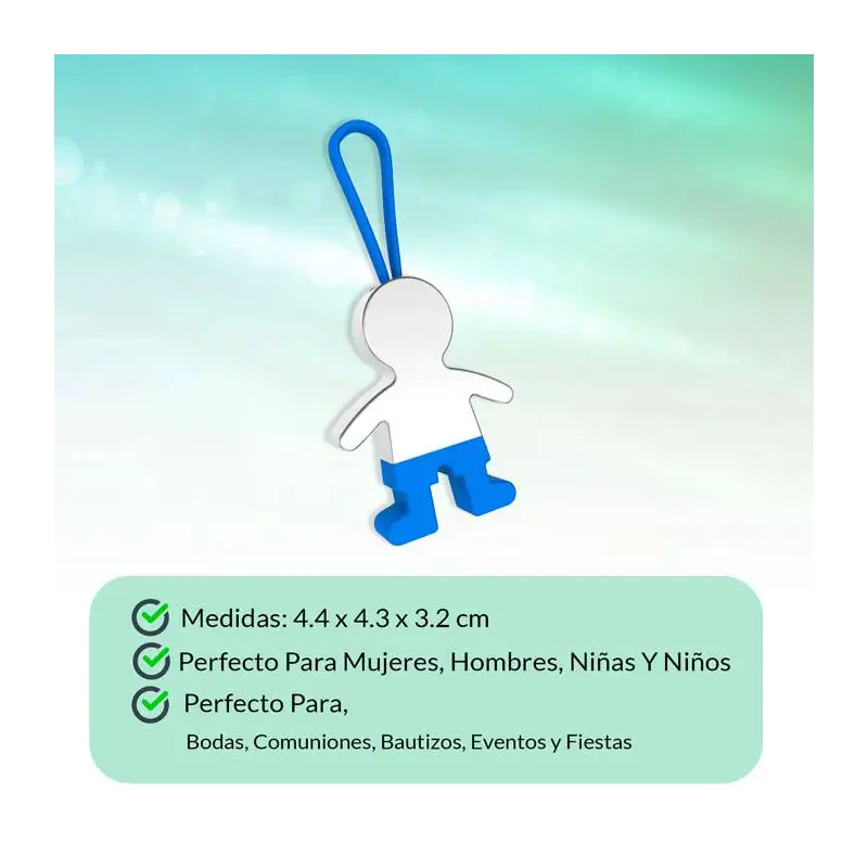 LLAVERO NIÑO PANTALON AZUL