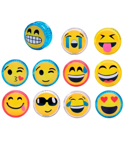 YO YO EMOTICONOS CON LUZ