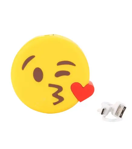 POWER BANK EMOTICONOS 1200 mha EN CAJA DE REGALO