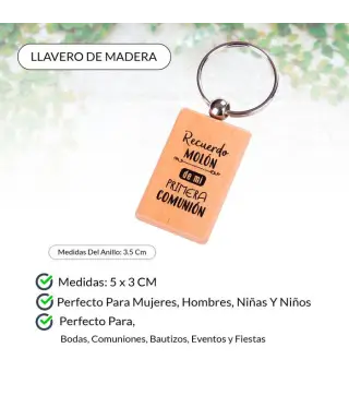 LLAVERO MADERA "RECUERDO MOLÓN"
