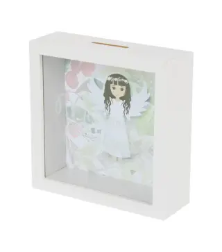 HUCHA DE MADERA COMUNIÓN NIÑA