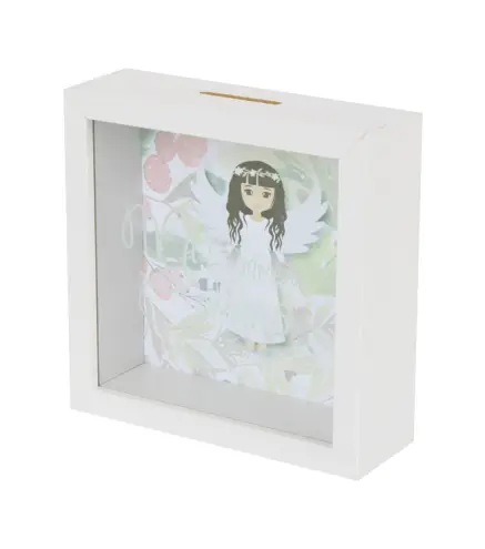 HUCHA DE MADERA COMUNIÓN NIÑA