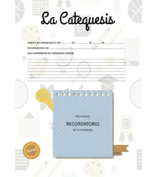 (TARA) LIBRO FIRMAS COMUNIÓN NIÑO SIN ESTUCHE