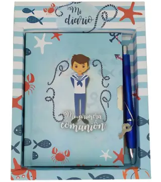 SET DIARIO Y BOLÍGRAFO MI PRIMERA COMUNIÓN NIÑO