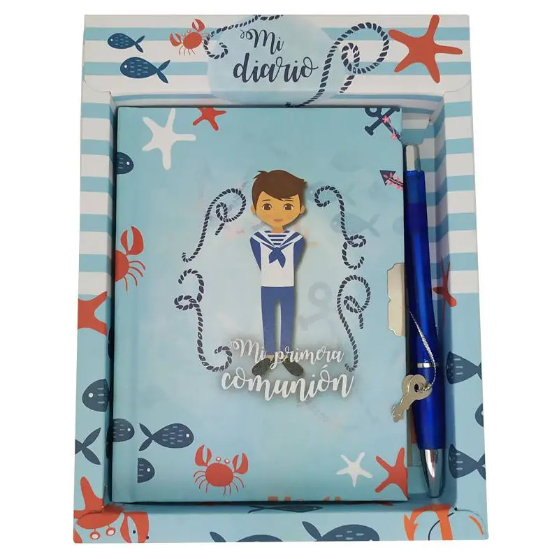 SET DIARIO Y BOLÍGRAFO MI PRIMERA COMUNIÓN NIÑO