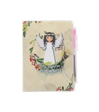 LIBRETA MI PRIMERA COMUNIÓN PVC+ BOLÍGRAFO