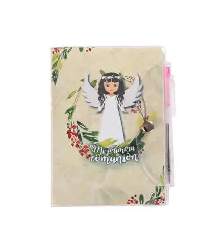 LIBRETA MI PRIMERA COMUNIÓN PVC+ BOLÍGRAFO