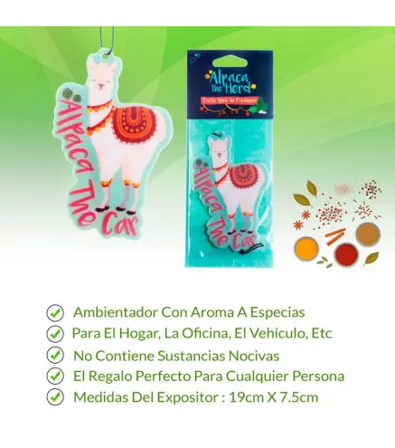 AMBIENTADORES PARA COCHE LLAMA