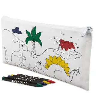ESTUCHE CON 5 CERAS DINOS NON WOVEN