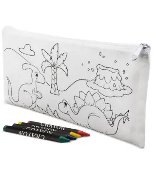 ESTUCHE CON 5 CERAS DINOS NON WOVEN