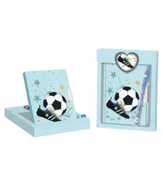 SET DE REGALO DIARIO + BOLÍGRAFO FÚTBOL