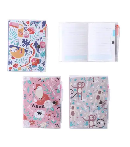 LIBRETA ZOO TROPICAL CON BOLÍGRAFO