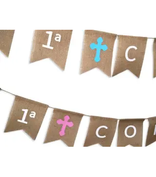 GUIRNALDA KRAFT MI PRIMERA COMUNIÓN ROSA