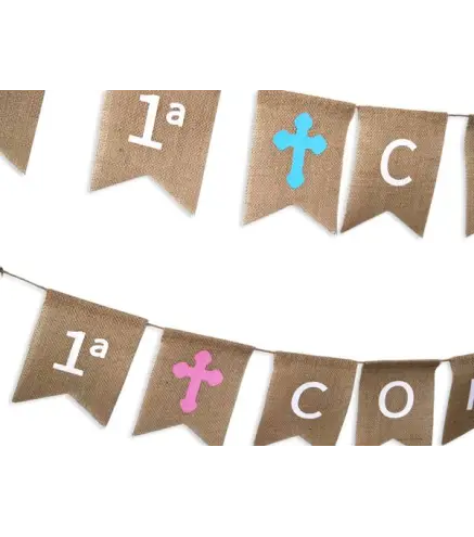 GUIRNALDA KRAFT MI PRIMERA COMUNIÓN ROSA