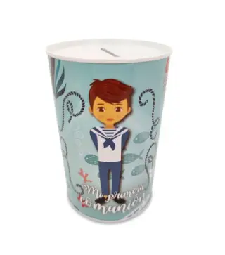 HUCHA METÁLICA MI PRIMERA COMUNIÓN NIÑO