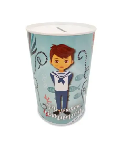 HUCHA METÁLICA MI PRIMERA COMUNIÓN NIÑO