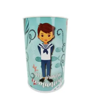HUCHA METÁLICA MI PRIMERA COMUNIÓN NIÑO