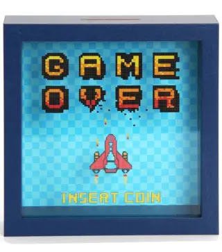 HUCHA DE MADERA GAME OVER