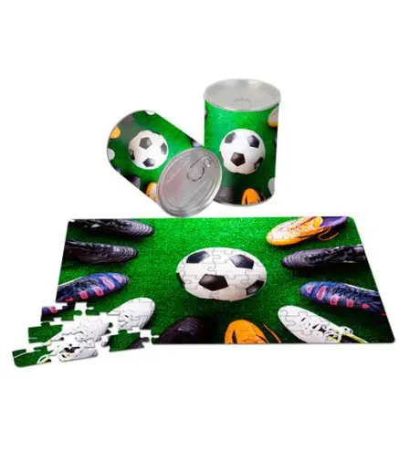 PUZZLE EN LATA REGALO FÚTBOL