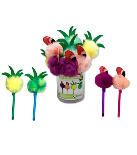 BOLÍGRAFO POMPÓN TROPICAL