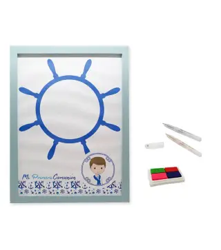 MARCO LIENZO PARA HUELLAS COMUNIÓN NIÑO