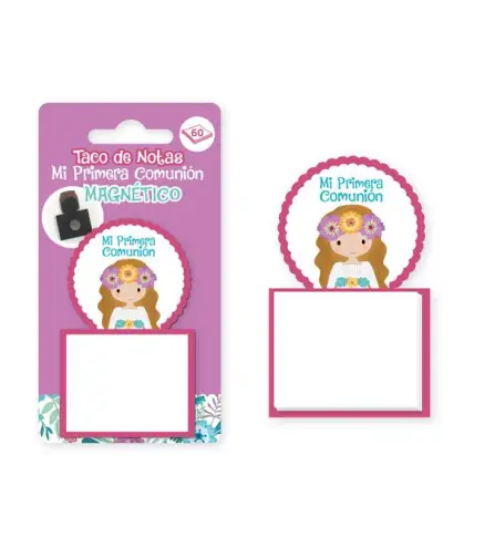 TACO DE NOTAS IMÁN MI PRIMERA COMUNIÓN