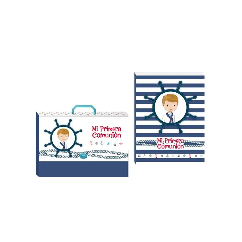 MALETÍN MÁS LIBRO FIRMAS MI PRIMERA COMUNIÓN NIÑO