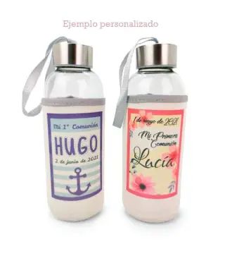 BIDÓN BOTELLA DE CRISTAL NEOPRENO (SIN IMPRESIÓN)