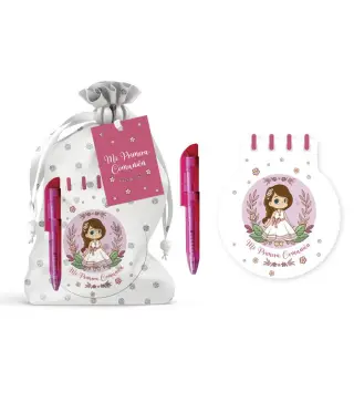 MI PRIMERA COMUNION LIBRETA + BOLI EN BOLSITA