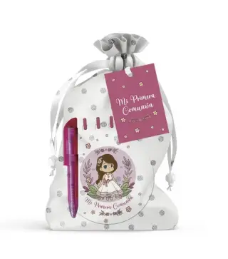 MI PRIMERA COMUNION LIBRETA + BOLI EN BOLSITA