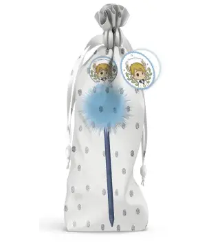 BOLÍGRAFO CON POMPOM COMUNIÓN EN BOLSITA