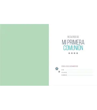 MI PRIMERA COMUNION LIBRO FOTOS Y RECUERDOS NIÑO