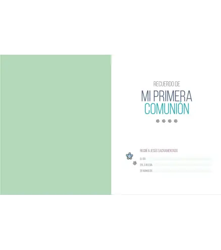 MI PRIMERA COMUNION LIBRO FOTOS Y RECUERDOS NIÑO