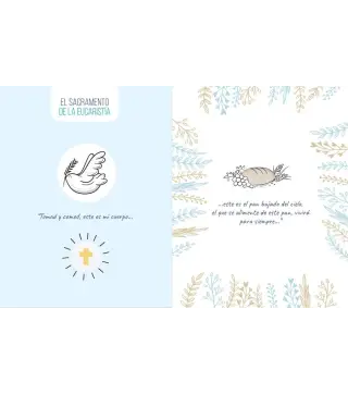 MI PRIMERA COMUNION LIBRO FOTOS Y RECUERDOS NIÑO