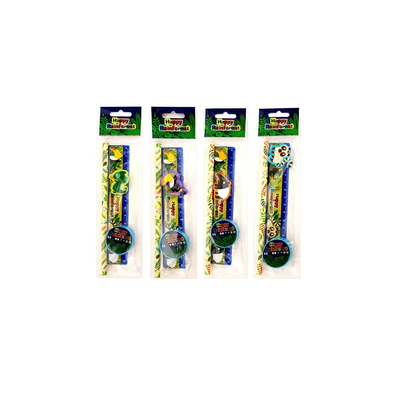 OFERTA! LOTE DE 500 SET 4 PCS PAPELERÍA ANIMALES DE REGALO