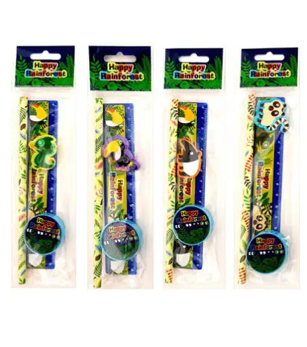 OFERTA! LOTE DE 500 SET 4 PCS PAPELERÍA ANIMALES DE REGALO