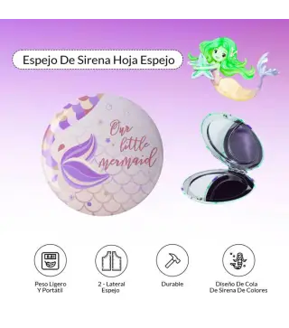 OFERTA! LOTE DE 500 ESPEJO CHAPA SIRENITA MERMAID