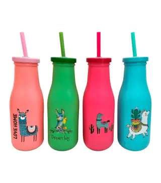 LOTE 24 PCS BOTELLA CRISTAL LLAMAS+2735