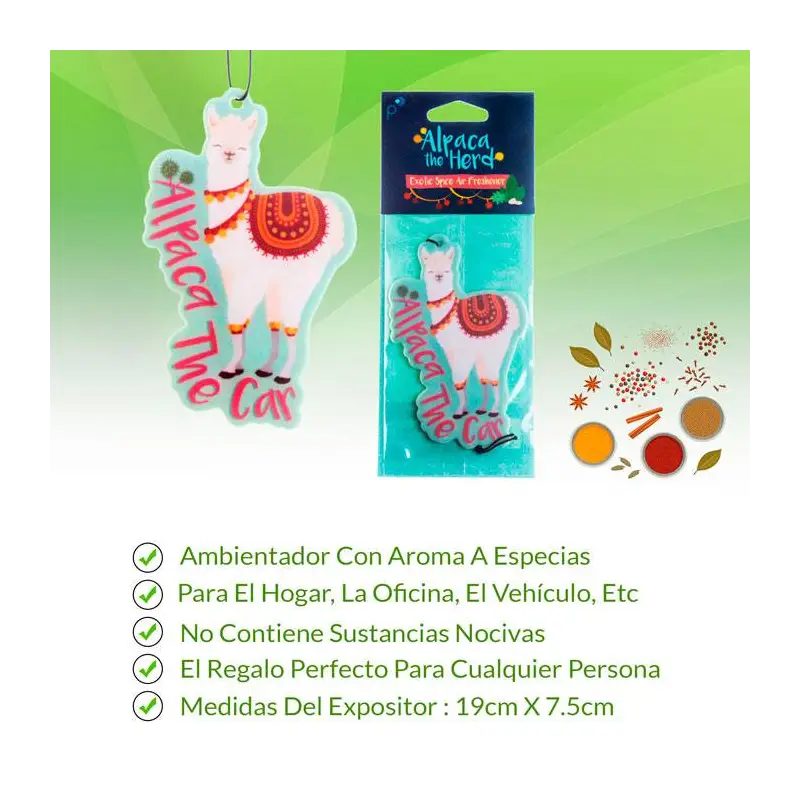 LOTE 50 AMBIENTADORES PARA COCHE LLAMA