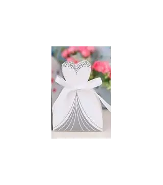 CAJA CARTÓN NOVIA CON LAZO PARA DETALLES NOVIA