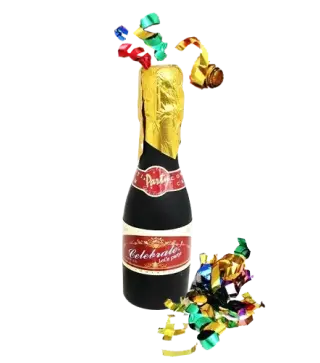 CAÑON ESPIRALES EN FORMA DE BOTELLA DE CHAMPAN