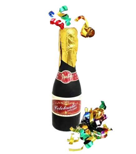 CAÑON ESPIRALES EN FORMA DE BOTELLA DE CHAMPAN