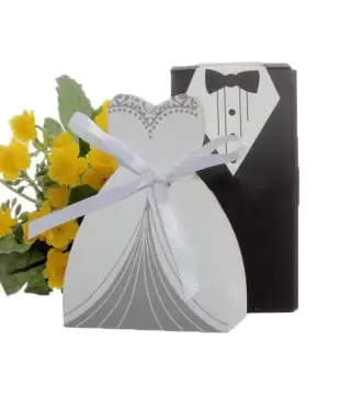 CAJA CARTÓN NOVIO PARA DETALLES O BOMBONES NOVIO