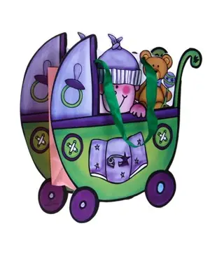 BOLSA DE REGALO & PRESENTACION COCHECITO VERDE