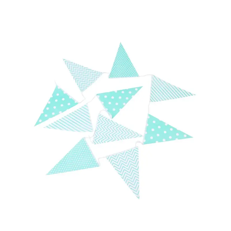 GUIRNALDA BANDERAS DECORATIVAS EVENTOS PAPEL VERDE