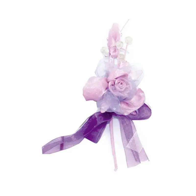 FLOR DE TELA GRANDE LILA